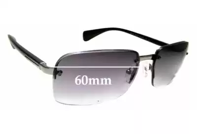 Prada SPR61N Replacement Lenses 60mm wide 