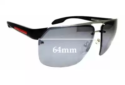Prada SPS57O & PS57OS Replacement Lenses 64mm wide 
