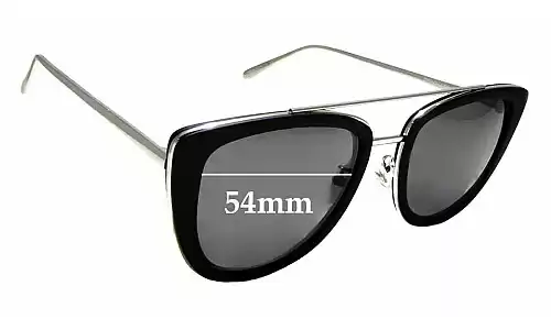 Sunglass Fix Lentilles de Remplacement pour Quay French Kiss - 54mm Wide 
