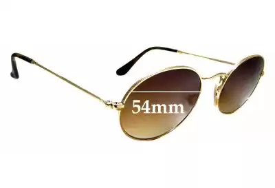 Ray-Ban RB3547-N Oval Flat Replacement Lenses 54mm wide 