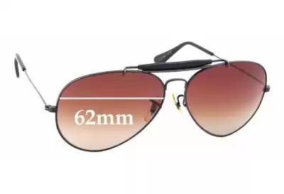 Ray-Ban B&L Outdoorsman Replacement Lenses 62mm wide 