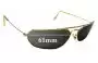 Sunglass Fix Replacement Lenses for Ray-Ban B&L W1959 - 61mm Wide 