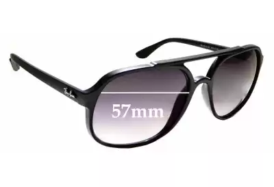 Ray-Ban RB4312-CH Ersatzgläser 57mm wide 