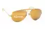 Sunglass Fix Ersatzgläser für Ray-Ban RB3561 The General - 62mm Wide 