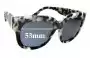 Sunglass Fix Replacement Lenses for Sass & Bide Arizona - 53mm Wide 