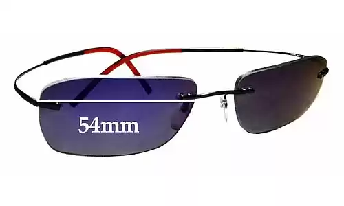 Sunglass Fix Replacement Lenses for Silhouette Silouette 7581 - 54mm Wide 