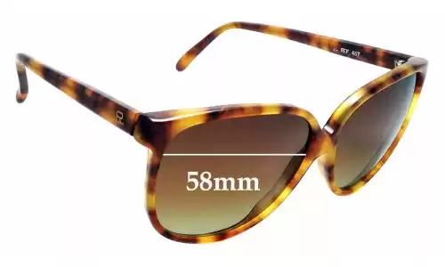 Sunglass Fix Replacement Lenses for Vuarnet Pouilloux 467 - 58mm Wide 