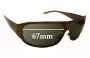 Sunglass Fix Replacement Lenses for Xezo Incognito - 67mm Wide 