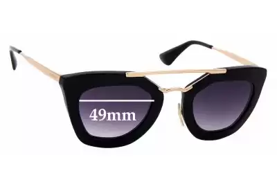 Prada SPR09Q & PR09QS Replacement Lenses 49mm wide 