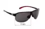 Sunglass Fix Replacement Lenses for Adidas A178 Tourpro L - 71mm Wide 