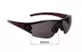 Sunglass Fix Replacement Lenses for Adidas A403 Evil Eye Halfrim S - 66mm Wide 