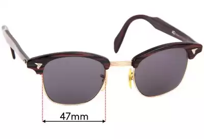 American Optical 5 3/4 Replacement Lenses 48mm wide 