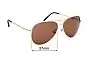 Sunglass Fix Ersatzgläser für Burberry B 3082 - 57mm Wide 