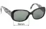 Sunglass Fix Replacement Lenses for Christian Dior Flanelle3 - 57mm Wide 