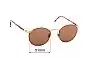 Sunglass Fix Lentes de Repuesto para Dakota Smith 5002 Steinbeck - 51mm Wide 