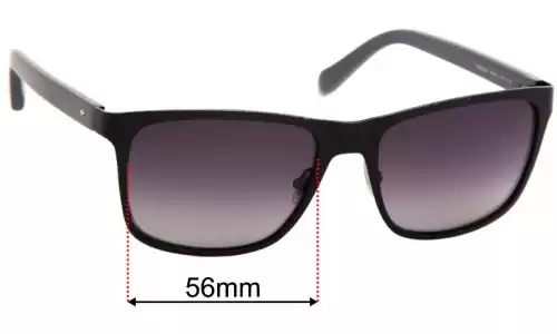Sunglass Fix Ersatzgläser für Fossil FOS 2039/S - 56mm Wide 
