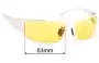 Sunglass Fix Ersatzgläser für Outlaw Eyewear  Fugitive - 64mm Wide 