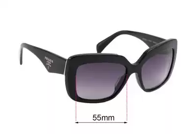 Prada SPR03Q-A Ersatzgläser 55mm wide 