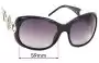 Sunglass Fix Ersatzgläser für Roberto Cavalli Rubino 446S - 59mm Wide 