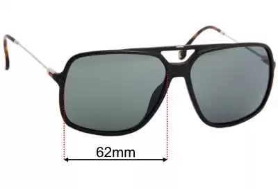 Carrera 155/S Ersatzgläser 62mm wide 