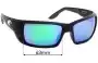 Sunglass Fix Verres de Remplacement pour Costa Del Mar Permit - 63mm Wide 