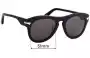 Sunglass Fix Replacement Lenses for G-Star Raw Fat Garber - 51mm Wide 