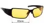 Sunglass Fix Verres de Remplacement pour Gatorz Boxster - 63mm Wide 