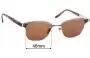Sunglass Fix Replacement Lenses for Leisure Society Stanford - 48mm Wide 