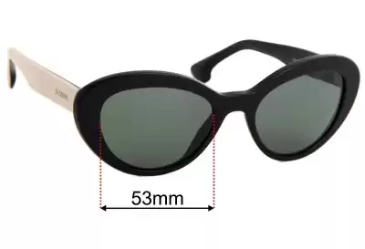 Prada SPR15Q Ersatzgläser 53mm wide 