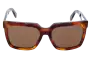 Celine CL 40055I Replacement Sunglass Lenses - 55mm Wide Front View 