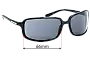 Sunglass Fix Ersatzgläser für Prada PRADA 06ES/1 - 66mm Wide 