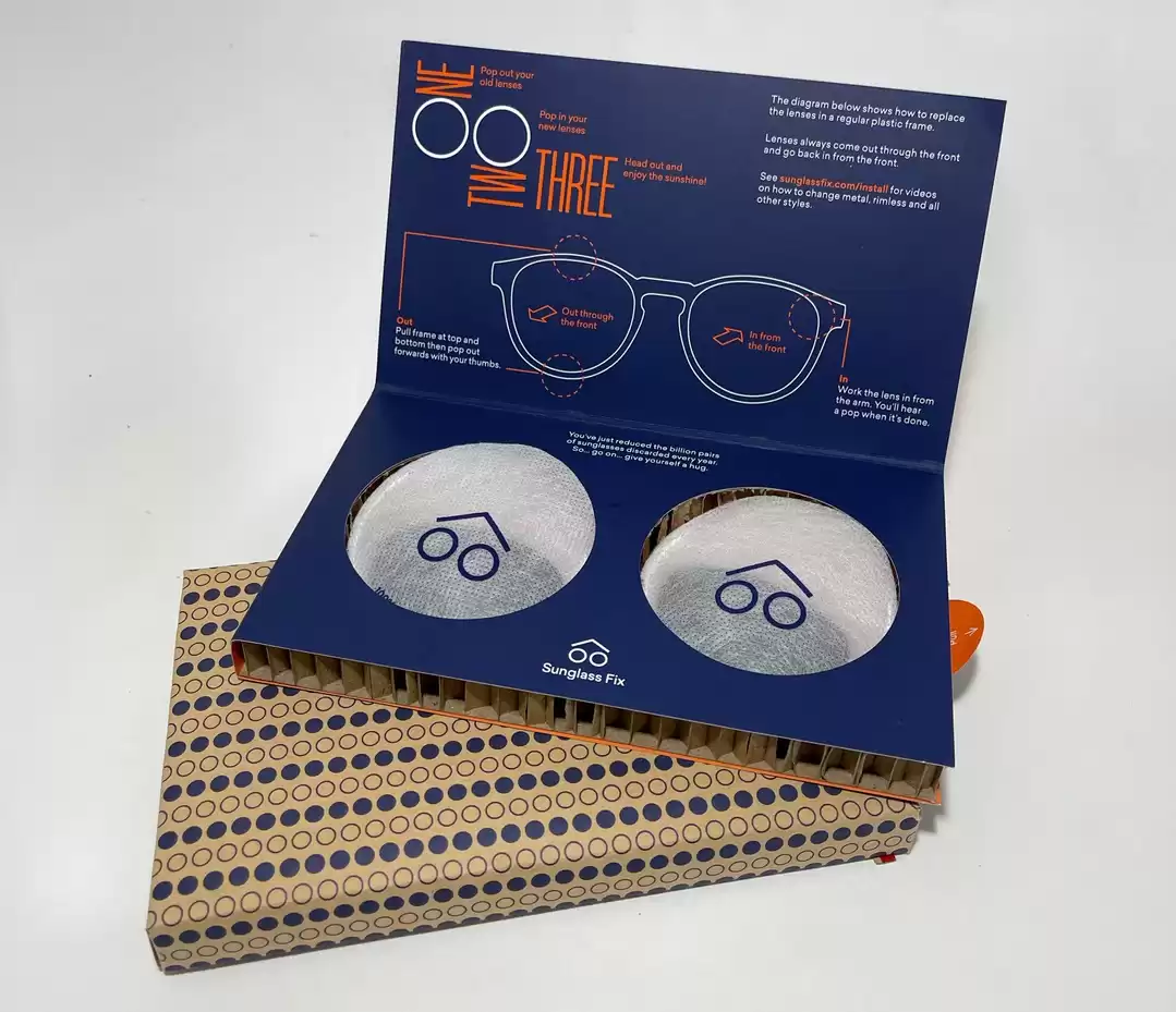 Eco-friendly packaging from Sunglass Fix Eco-friendly packaging from Sunglass Fix