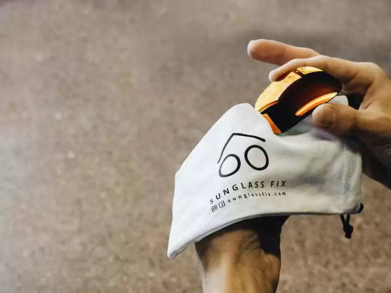 Cleaning Lenses using a Microfiber cloth or case