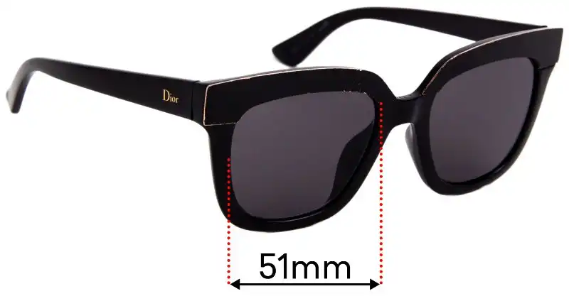 Christian Dior Soft 2 51mm Replacement Lenses