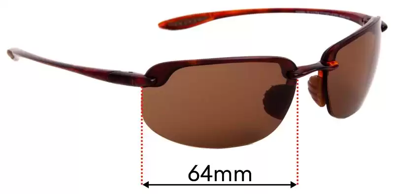 Maui Jim MJ407 Ho'okipa 64mm Replacement Lenses