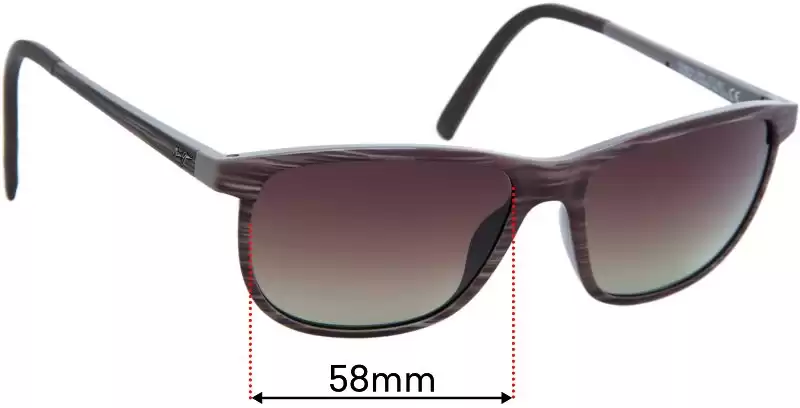 Maui Jim MJ811 Dragon's Teeth (Lele Kawa) 58mm Replacement Lenses