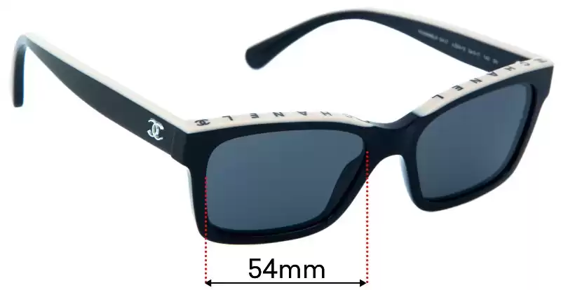 Chanel 5417 54mm Replacement Lenses by Sunglass Fix™