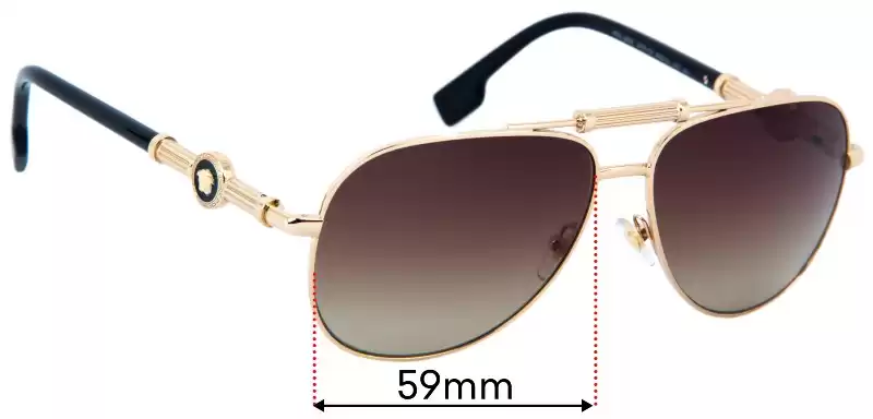 Versace MOD 2236 59mm Replacement Lenses