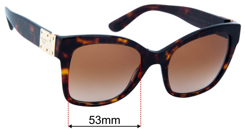 Dolce & Gabbana DG4309 53mm Replacement Lenses display picture 3