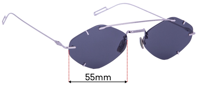 Replacement Lenses for Christian Dior Inclusion 55mm