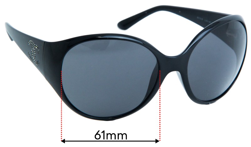 Chanel 6013-B 61mm Replacement Lenses by Sunglass Fix™