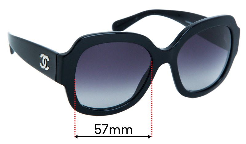 Chanel 5373 57mm Replacement Lenses by Sunglass Fix™