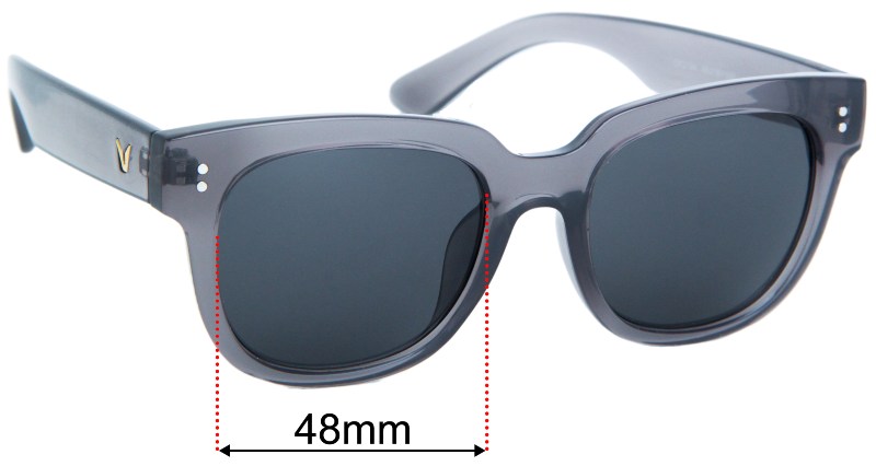 Sunglass Fix Replacement Lenses for Gentle Monster Una C B4 - 48mm Wide