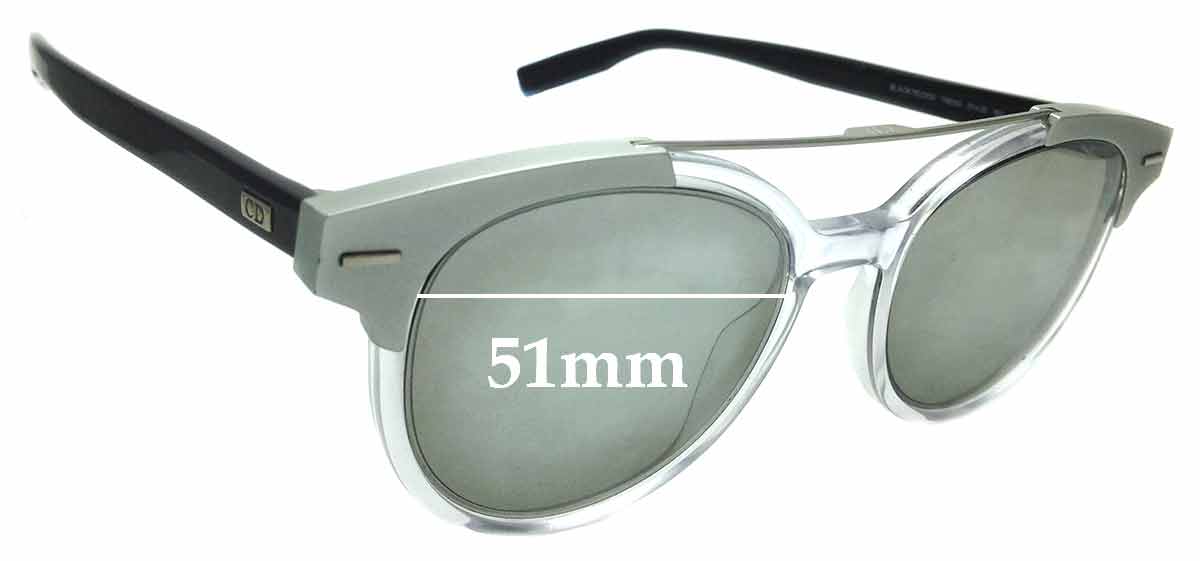 Christian Dior Black Tie 220S 51mm Replacement Lenses