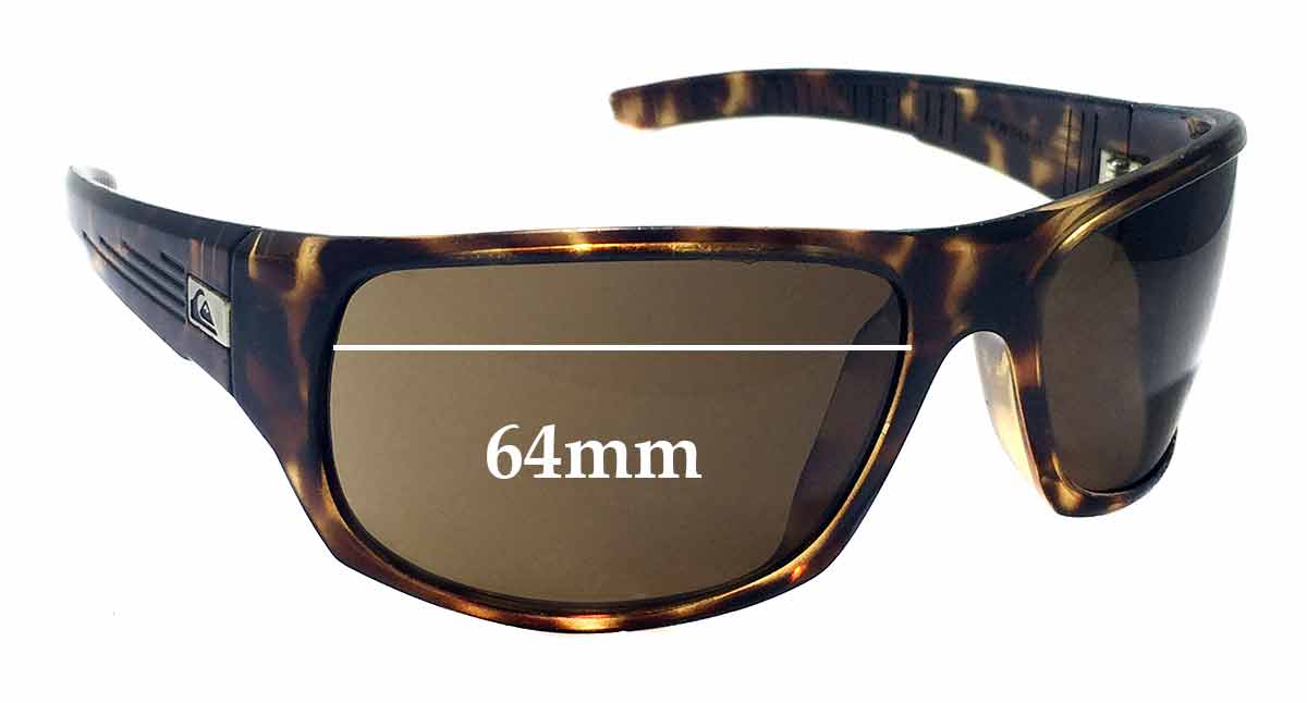 Sunglass Fix Replacement Lenses for Quiksilver The Crush - 64mm Wide