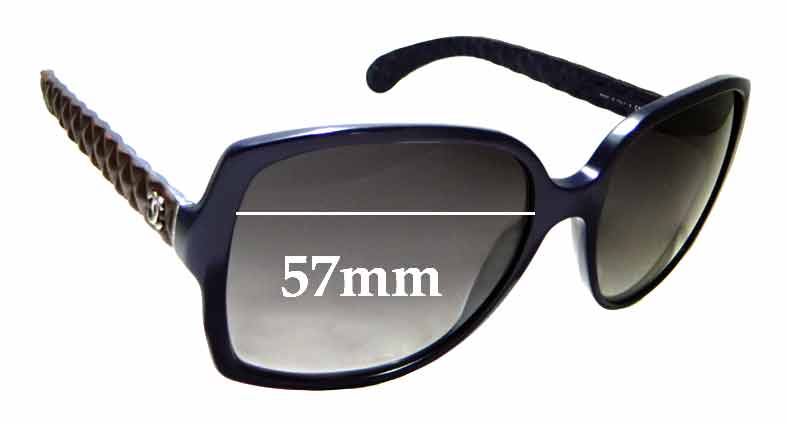 Chanel 5289-Q 57mm Replacement Lenses by Sunglass Fix™