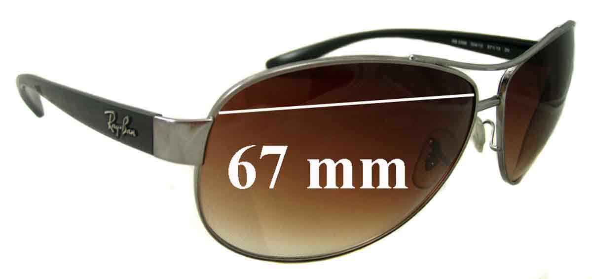Ray Ban RB3386 Replacement Lenses 67mm 
