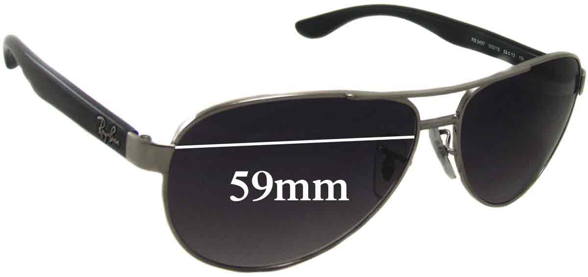 Ray Ban RB3457 Replacement Lenses 59mm 