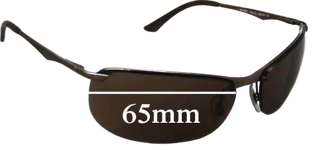 Ray Ban RB3390 Replacement Lenses 65mm 