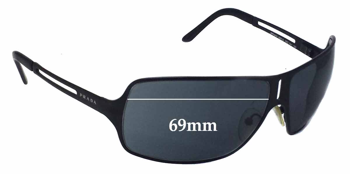 Prada SPR54H 69mm Replacement Lenses by Sunglass Fix™